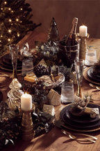 Deomali Small Gold Finish Candle Holder