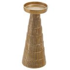 Large Gold Finish Candle Holder | Deomali