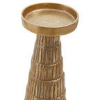 Large Gold Finish Candle Holder | Deomali
