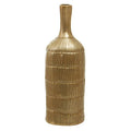 Small Gold Finish Bottle Vase | Deomali