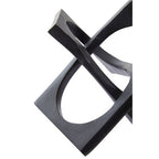 Black Finish Square Knot Sculpture | Prato