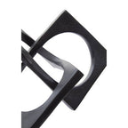 Black Finish Square Knot Sculpture | Prato