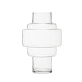 Stacked Design Small Glass Vase | Cayden