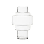 Stacked Design Small Glass Vase | Cayden
