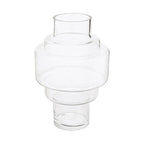 Stacked Design Small Glass Vase | Cayden