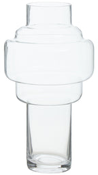 Stacked Design Large Glass Vase | Cayden