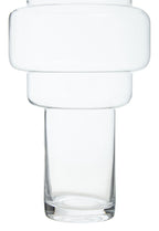 Stacked Design Large Glass Vase | Cayden