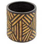 Natural and Black Planter | Darnell