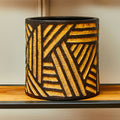 Natural and Black Planter | Darnell