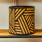 Natural and Black Planter | Darnell