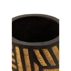 Natural and Black Planter with Angular Legs | Darnell