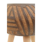 Round Brown Planter with Angular Legs | Darnell