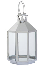 Large Silver Steel Lantern | Herber