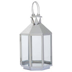 Large Silver Steel Lantern | Herber