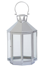 Large Silver Steel Lantern | Herber