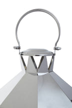 Large Silver Steel Lantern | Herber