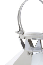 Small Silver Steel Lantern | Herber