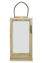 Large Gold Steel with Hair on Leather Handle Lantern | Herber