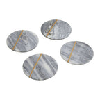 Set of Four Grey Marble Coasters | Kira