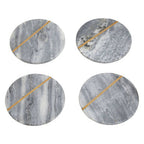 Set of Four Grey Marble Coasters | Kira