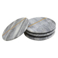 Set of Four Grey Marble Coasters | Kira
