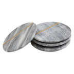 Set of Four Grey Marble Coasters | Kira