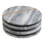 Set of Four Grey Marble Coasters | Kira