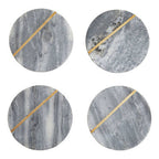 Set of Four Grey Marble Coasters | Kira