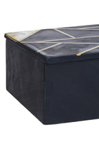 Large Black Slate with Mother of Pearl Inlay Trinket Box | Oriana