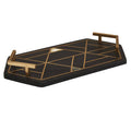 Black Slate with Mother of Pearl Inlay Tray | Oriana