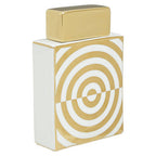 Gold and White Ceramic Jar | Curva