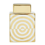 Gold and White Ceramic Jar | Curva