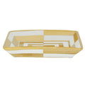 Ceramic Gold and White Dish | Curva
