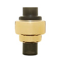 Small Smoked Black and Gold Vase | Cayden