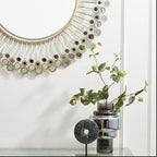 Small Smoked Black and Silver Vase | Cayden