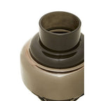 Small Smoked Black and Silver Vase | Cayden
