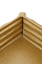 Hiba Small Gold Finish Bamboo Effect Trinket Box