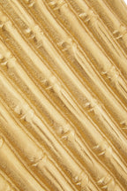 Hiba Large Gold Finish Bamboo Effect Trinket Box