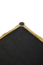 Gold Finish Bamboo Effect Mirrored Tray | Hiba