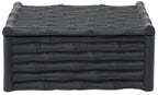 Large Black Finish Bamboo Effect Trinket Box | Hiba