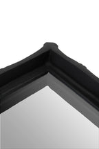 Black Finish Bamboo Effect Mirrored Tray | Hiba