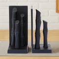 Set of Two Black Finish Bamboo Effect Bookends | Hiba