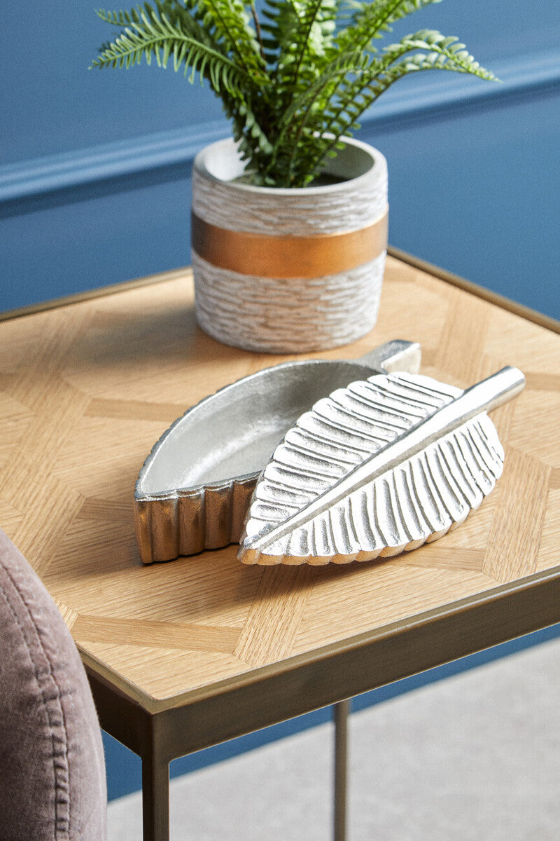 Silver Finish Plume Box | Prato