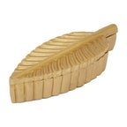 Gold Finish Plume Box | Prato