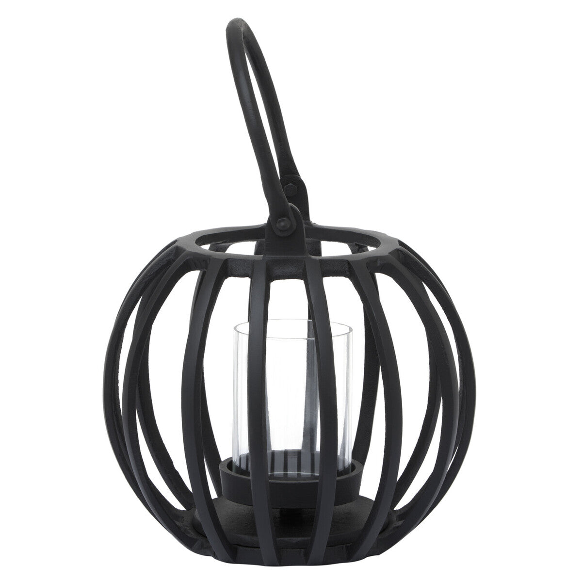 Small Matte Black Finish Lantern | Aura
