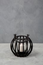 Small Matte Black Finish Lantern | Aura