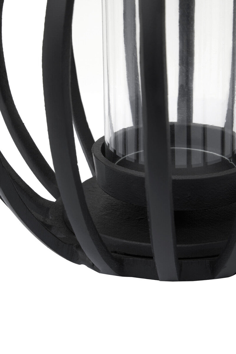 Small Matte Black Finish Lantern | Aura