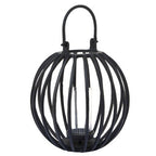 Large Matte Black Finish Lantern | Aura