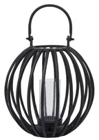 Large Matte Black Finish Lantern | Aura