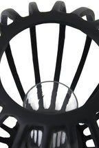 Large Matte Black Finish Lantern | Aura